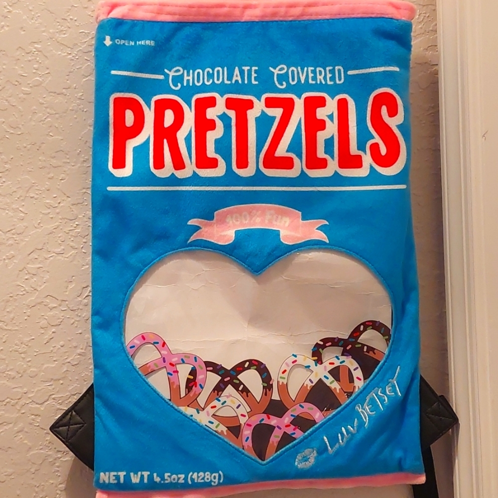Betsey Johnson See Through Chocolate Covered Pretzels Backpack